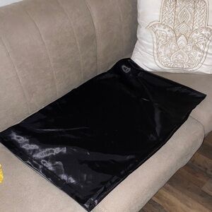 Sleek Black Satin Pillowcase